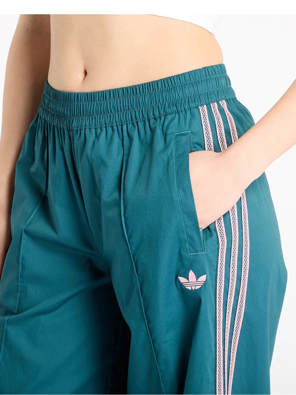 adidas SUMMER GLOW Wide-Leg Track Pants NWT SOLD OUT - Picture 3 of 7